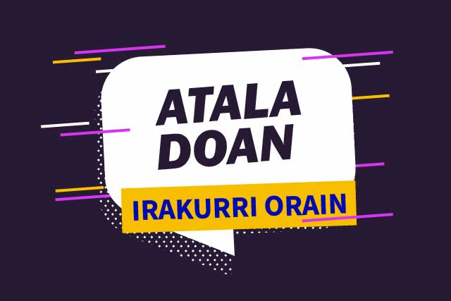 Doaneko atala irakurtzeko gonbidapena